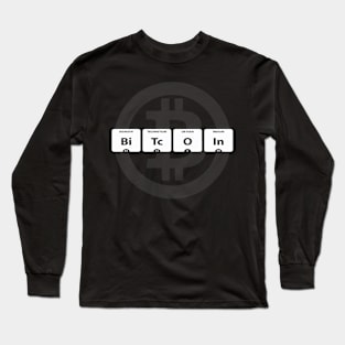 Periodic Bitcoin mono Long Sleeve T-Shirt